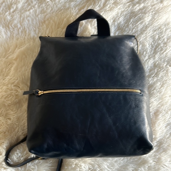 Clare V Navy Remi Backpack - Rustic Navy - Picture 7 of 12